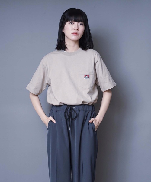 BEN DAVIS(ベンデイビス)の「【BEN DAVIS/ベンデイビス】ポケットTシャツ 9580000 ワンポイント ユニセックス(Tシャツ/カットソー・メンズ・ネイビー/ブラック/ターコイズブルー/ピンク/ブルー系その他/ブラウン系その他/ラベンダー/ベージュ/オレンジ/ダークグリーン/オフホワイト/マスタード/ホワイト/オリーブ/ブラウン/オレンジ系その他/ライトピンク/ライトブルー/パープル/カーキ/グリーン/ダークブルー/サンドベージュ/ライトブラウン/レンガ/チャコールグレー/ライトパープル/ライトグレー/杢グレー・MEDIUM/LARGE/X-LARGE/SMALL)」の11枚目の写真