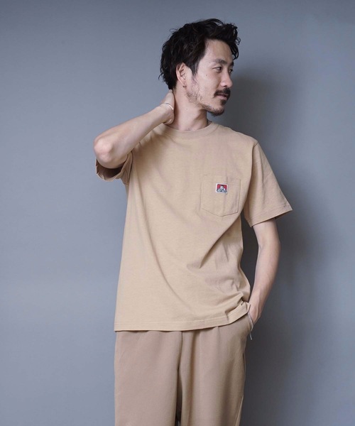 BEN DAVIS(ベンデイビス)の「【BEN DAVIS/ベンデイビス】ポケットTシャツ 9580000 ワンポイント ユニセックス(Tシャツ/カットソー・メンズ・ネイビー/ブラック/ターコイズブルー/ピンク/ブルー系その他/ブラウン系その他/ラベンダー/ベージュ/オレンジ/ダークグリーン/オフホワイト/マスタード/ホワイト/オリーブ/ブラウン/オレンジ系その他/ライトピンク/ライトブルー/パープル/カーキ/グリーン/ダークブルー/サンドベージュ/ライトブラウン/レンガ/チャコールグレー/ライトパープル/ライトグレー/杢グレー・MEDIUM/LARGE/X-LARGE/SMALL)」の10枚目の写真