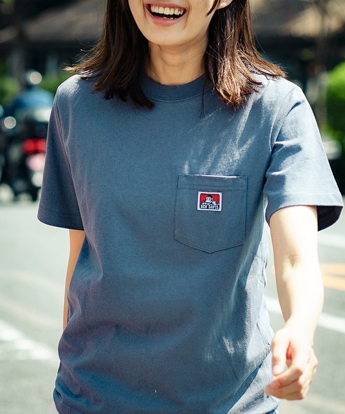 BEN DAVIS(ベンデイビス)の「【BEN DAVIS/ベンデイビス】ポケットTシャツ 9580000 ワンポイント ユニセックス(Tシャツ/カットソー・メンズ・ネイビー/ブラック/ターコイズブルー/ピンク/ブルー系その他/ブラウン系その他/ラベンダー/ベージュ/オレンジ/ダークグリーン/オフホワイト/マスタード/ホワイト/オリーブ/ブラウン/オレンジ系その他/ライトピンク/ライトブルー/パープル/カーキ/グリーン/ダークブルー/サンドベージュ/ライトブラウン/レンガ/チャコールグレー/ライトパープル/ライトグレー/杢グレー・MEDIUM/LARGE/X-LARGE/SMALL)」の21枚目の写真