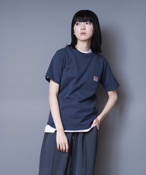 BEN DAVIS(ベンデイビス)の「【BEN DAVIS/ベンデイビス】ポケットTシャツ 9580000 ワンポイント ユニセックス(Tシャツ/カットソー・メンズ・ネイビー/ブラック/ターコイズブルー/ピンク/ブルー系その他/ブラウン系その他/ラベンダー/ベージュ/オレンジ/ダークグリーン/オフホワイト/マスタード/ホワイト/オリーブ/ブラウン/オレンジ系その他/ライトピンク/ライトブルー/パープル/カーキ/グリーン/ダークブルー/サンドベージュ/ライトブラウン/レンガ/チャコールグレー/ライトパープル/ライトグレー/杢グレー・MEDIUM/LARGE/X-LARGE/SMALL)」の18枚目の写真