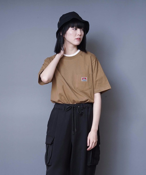 BEN DAVIS(ベンデイビス)の「【BEN DAVIS/ベンデイビス】ポケットTシャツ 9580000 ワンポイント ユニセックス(Tシャツ/カットソー・メンズ・ネイビー/ブラック/ターコイズブルー/ピンク/ブルー系その他/ブラウン系その他/ラベンダー/ベージュ/オレンジ/ダークグリーン/オフホワイト/マスタード/ホワイト/オリーブ/ブラウン/オレンジ系その他/ライトピンク/ライトブルー/パープル/カーキ/グリーン/ダークブルー/サンドベージュ/ライトブラウン/レンガ/チャコールグレー/ライトパープル/ライトグレー/杢グレー・MEDIUM/LARGE/X-LARGE/SMALL)」の12枚目の写真