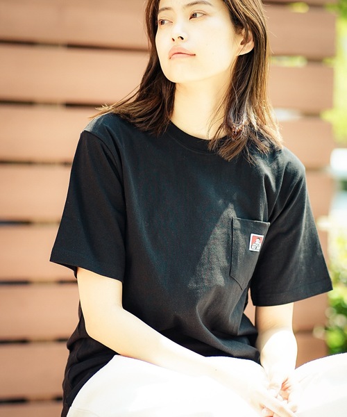 BEN DAVIS(ベンデイビス)の「【BEN DAVIS/ベンデイビス】ポケットTシャツ 9580000 ワンポイント ユニセックス(Tシャツ/カットソー・メンズ・ネイビー/ブラック/ターコイズブルー/ピンク/ブルー系その他/ブラウン系その他/ラベンダー/ベージュ/オレンジ/ダークグリーン/オフホワイト/マスタード/ホワイト/オリーブ/ブラウン/オレンジ系その他/ライトピンク/ライトブルー/パープル/カーキ/グリーン/ダークブルー/サンドベージュ/ライトブラウン/レンガ/チャコールグレー/ライトパープル/ライトグレー/杢グレー・MEDIUM/LARGE/X-LARGE/SMALL)」の4枚目の写真