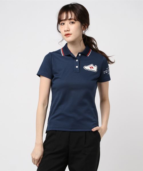 New Balance Golf(ニューバランスゴルフ)の「【new balance golf】スリーヴ ポロシャツ(ポロシャツ)」|ネイビー