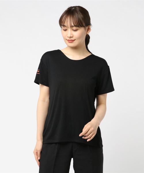 TIGORA（ティゴラ）の「TIGORA/BEAMS DESIGN 2WAYドレープカットソー（Tシャツ/カットソー・レディース・ブラック/ボルドー・M/S/L/XL）」の3枚目の写真