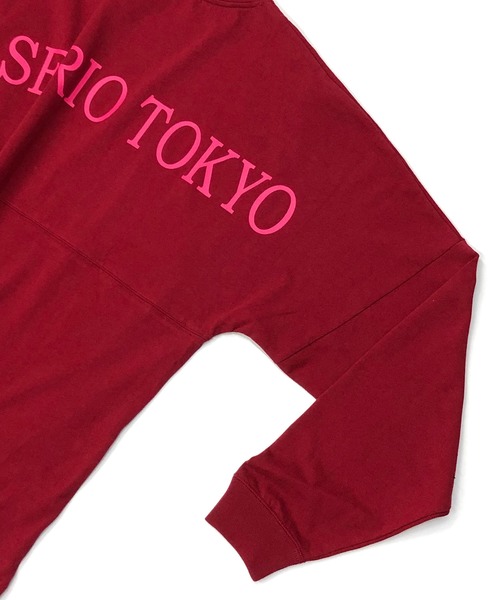En serio TOKYO(エンソリオトーキョー)の「USAヘビーコットン /トレードマーク ロゴ / ドルマンスリーブ ビッグシルエット ロングスリーブ Tシャツ(Tシャツ/カットソー・メンズ・ホワイト/ブラック/ベージュ/ネイビー/レッド/サンドベージュ・M/L)」の13枚目の写真