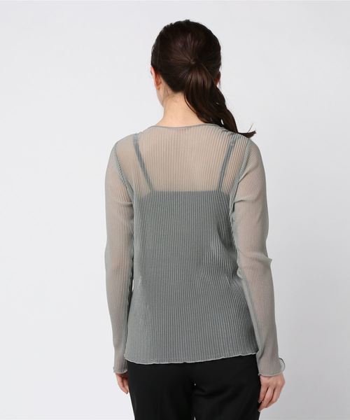 WEGO（ウィゴー）の「WEGO/シアープリーツロンT（Tシャツ/カットソー・レディース・ブルー系その他/ライトブラウン/ナチュラル・FREE）」の5枚目の写真