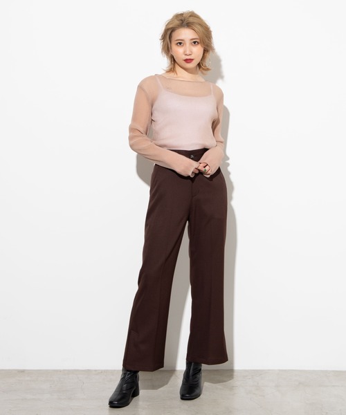 WEGO（ウィゴー）の「WEGO/シアープリーツロンT（Tシャツ/カットソー・レディース・ブルー系その他/ライトブラウン/ナチュラル・FREE）」の6枚目の写真