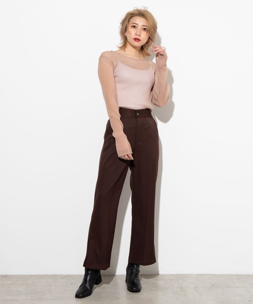 WEGO（ウィゴー）の「WEGO/シアープリーツロンT（Tシャツ/カットソー・レディース・ブルー系その他/ライトブラウン/ナチュラル・FREE）」の8枚目の写真