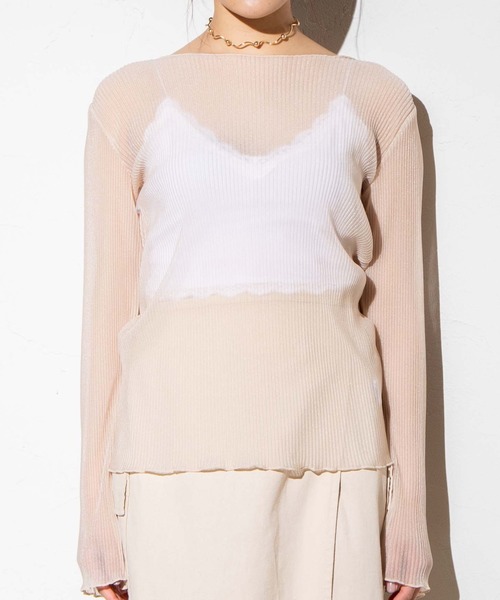 WEGO（ウィゴー）の「WEGO/シアープリーツロンT（Tシャツ/カットソー・レディース・ブルー系その他/ライトブラウン/ナチュラル・FREE）」の22枚目の写真