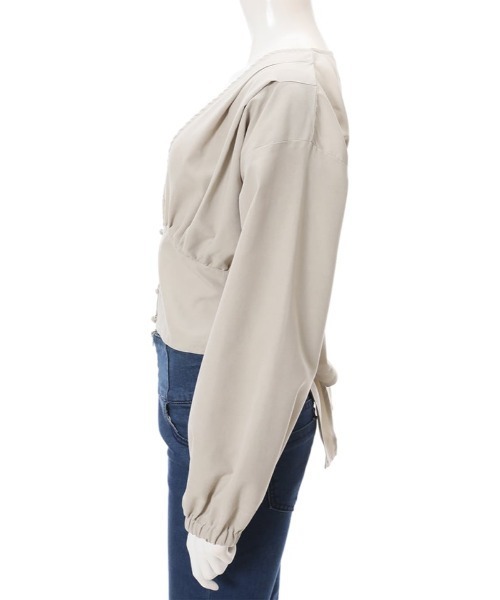 fifth（フィフス）の「ピーチスキンバックリボンブラウス（シャツ/ブラウス・レディース・ライトベージュ/ベージュ・MEDIUM）」の5枚目の写真
