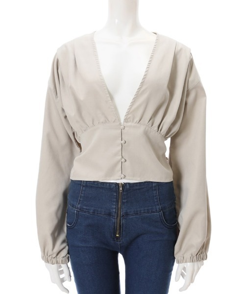 fifth（フィフス）の「ピーチスキンバックリボンブラウス（シャツ/ブラウス・レディース・ライトベージュ/ベージュ・MEDIUM）」の10枚目の写真