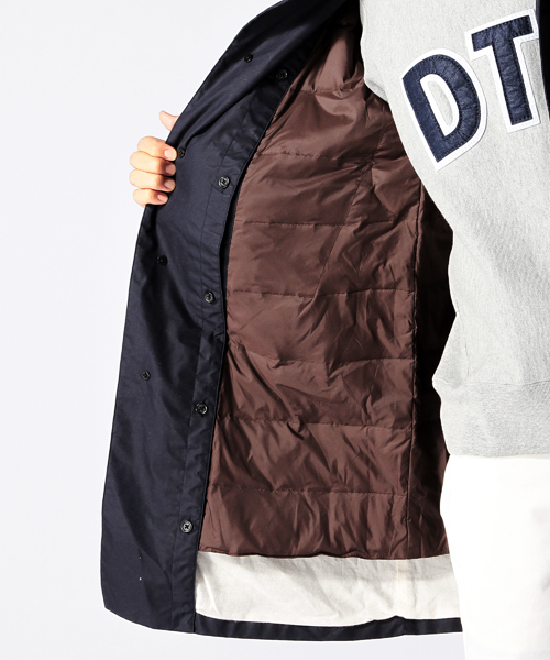 BEAMS（ビームス）の「◎BEAMS / ダウン ライナーステンカラーコート （ステンカラーコート・メンズ・ネイビー/オレンジ/ベージュ・X-LARGE/LARGE/SMALL/MEDIUM）」の14枚目の写真