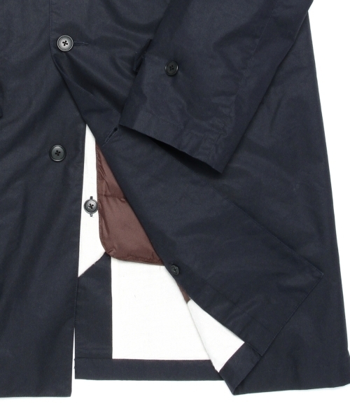 BEAMS（ビームス）の「◎BEAMS / ダウン ライナーステンカラーコート （ステンカラーコート・メンズ・ネイビー/オレンジ/ベージュ・X-LARGE/LARGE/SMALL/MEDIUM）」の19枚目の写真