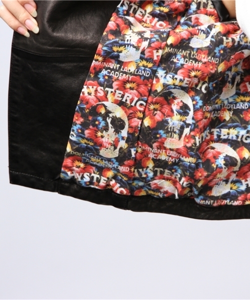 HYSTERIC GLAMOUR(ヒステリックグラマー)の「ラムレザーダブルライダースJK(ブルゾン・レディース・ピンク/ブラック・MEDIUM/SMALL)」の14枚目の写真