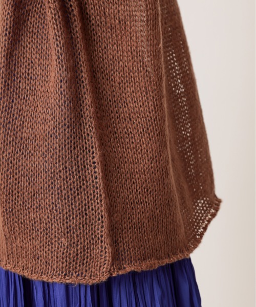 natural couture（ナチュラルクチュール）の「モヘアライクふんわり透かしニット（ニット/セーター・レディース・ブラウン/ピンク/グリーン・FREE）」の18枚目の写真