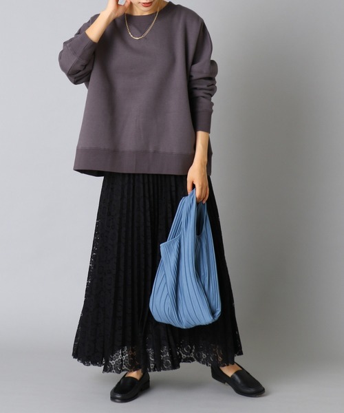 PUAL CE CIN（ピュアルセシン）の「【Du noir】プリーツエコバック（エコバッグ/サブバッグ・レディース・ブラック/ブルー/カーキ・FREE）」の7枚目の写真