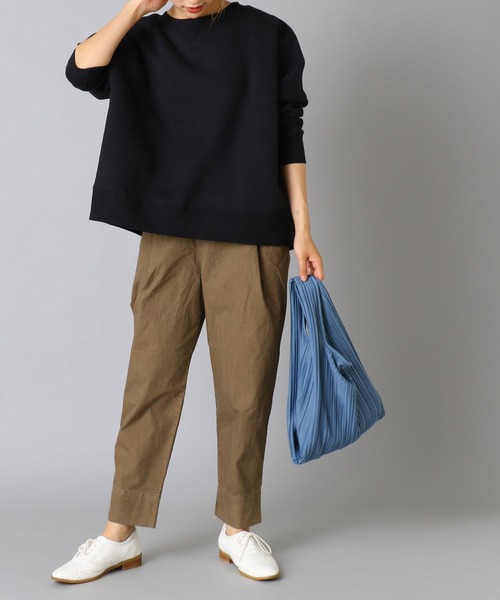 PUAL CE CIN（ピュアルセシン）の「【Du noir】プリーツエコバック（エコバッグ/サブバッグ・レディース・ブラック/ブルー/カーキ・FREE）」の9枚目の写真