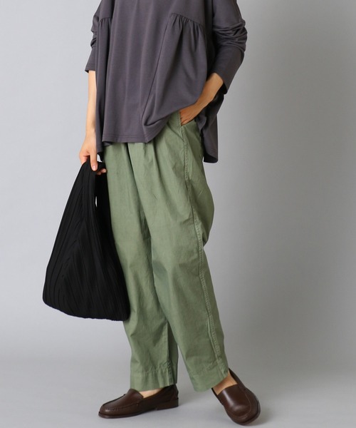 PUAL CE CIN（ピュアルセシン）の「【Du noir】プリーツエコバック（エコバッグ/サブバッグ・レディース・ブラック/ブルー/カーキ・FREE）」の11枚目の写真