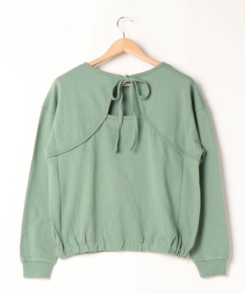 KOBE LETTUCE(コウベレタス)の「バックオープンプルオーバー(Tシャツ/カットソー・レディース・グリーン系その他/チャコール/モカ/ベージュ・FREE)」の12枚目の写真