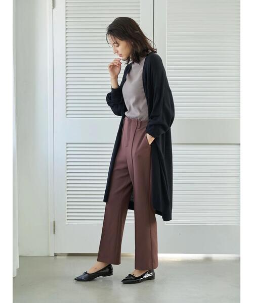 earth music&ecology（アースミュージックアンドエコロジー）の「洗えるトッパーカーディガン ＊（カーディガン/ボレロ・レディース・ブラック/カーキ/モカ/杢グレー/ライトベージュ/ブルー系その他7・FREE）」の18枚目の写真