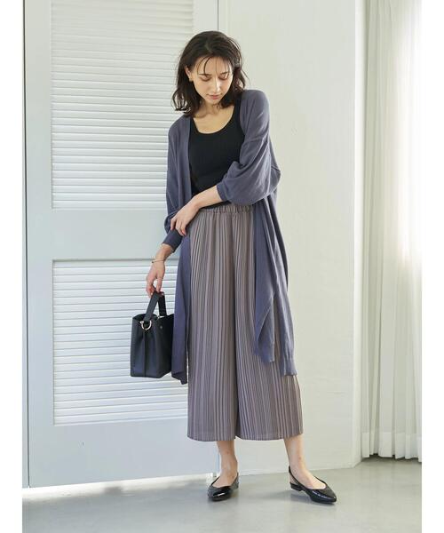 earth music&ecology（アースミュージックアンドエコロジー）の「洗えるトッパーカーディガン ＊（カーディガン/ボレロ・レディース・ブラック/カーキ/モカ/杢グレー/ライトベージュ/ブルー系その他7・FREE）」の22枚目の写真