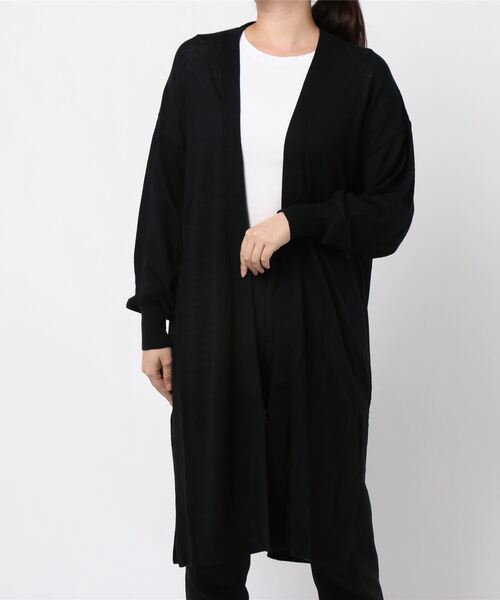 earth music&ecology（アースミュージックアンドエコロジー）の「洗えるトッパーカーディガン ＊（カーディガン/ボレロ・レディース・ブラック/カーキ/モカ/杢グレー/ライトベージュ/ブルー系その他7・FREE）」の12枚目の写真