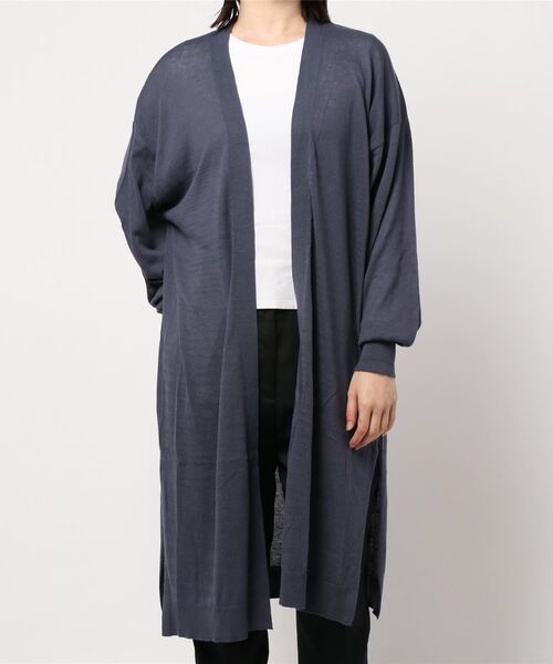 earth music&ecology（アースミュージックアンドエコロジー）の「洗えるトッパーカーディガン ＊（カーディガン/ボレロ・レディース・ブラック/カーキ/モカ/杢グレー/ライトベージュ/ブルー系その他7・FREE）」の11枚目の写真