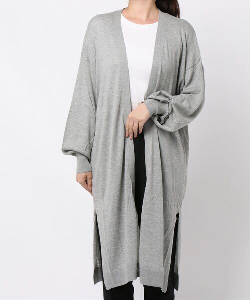 earth music&ecology（アースミュージックアンドエコロジー）の「洗えるトッパーカーディガン ＊（カーディガン/ボレロ・レディース・ブラック/カーキ/モカ/杢グレー/ライトベージュ/ブルー系その他7・FREE）」の8枚目の写真