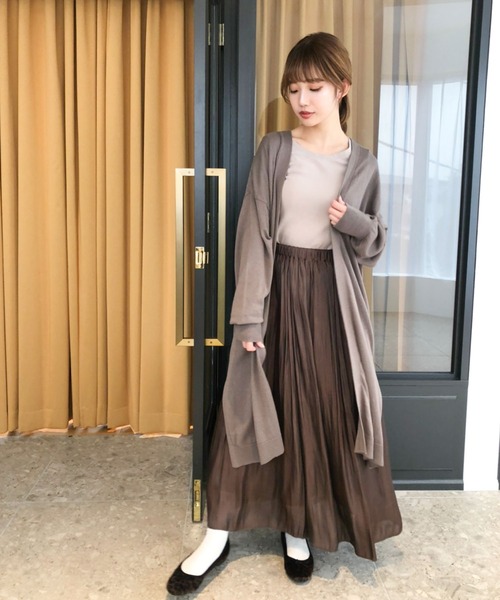 earth music&ecology（アースミュージックアンドエコロジー）の「洗えるトッパーカーディガン ＊（カーディガン/ボレロ・レディース・ブラック/カーキ/モカ/杢グレー/ライトベージュ/ブルー系その他7・FREE）」の15枚目の写真