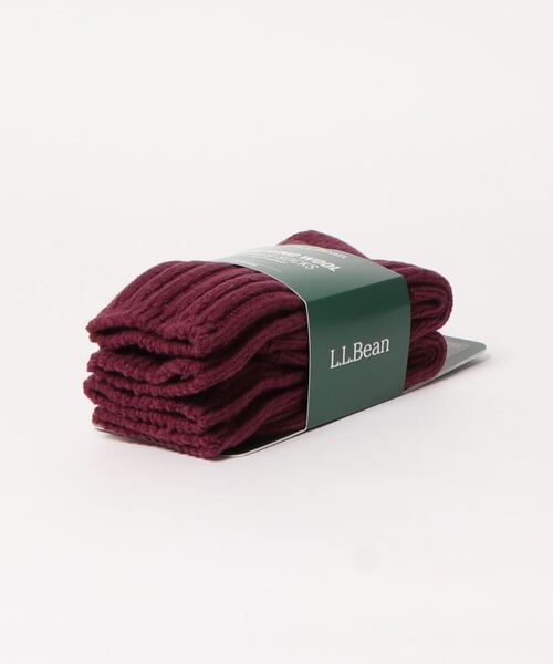 L.L.Bean(エルエルビーン)の「メリノウール・ラグ・ソックス、2足セット 10"(長さ約25cm)(ソックス/靴下・メンズ・グレー/ダークネイビー/ブラウン系その他/ブルー系その他/チャコール/バーガンディー・MEDIUM/LARGE/SMALL)」の12枚目の写真