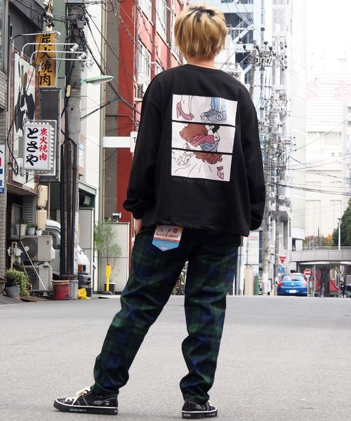 THE MILES（ザ マイルズ）の「エモイラスト エモ柄 TCツイル