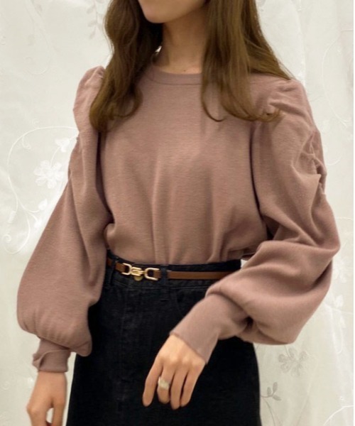 apres jour（アプレジュール）の「袖コンシャスニット【ZOZOTOWN限定アイテム】（ニット/セーター・レディース・ベージュ/アイボリー/ピンクベージュ/モカ/ブラック・X-LARGE/フリー）」の5枚目の写真