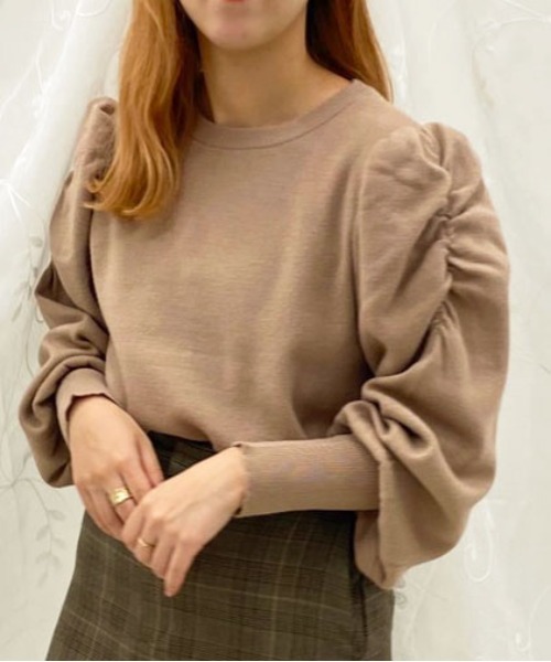 apres jour（アプレジュール）の「袖コンシャスニット【ZOZOTOWN限定アイテム】（ニット/セーター・レディース・ベージュ/アイボリー/ピンクベージュ/モカ/ブラック・X-LARGE/フリー）」の19枚目の写真