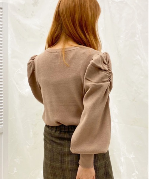 apres jour（アプレジュール）の「袖コンシャスニット【ZOZOTOWN限定アイテム】（ニット/セーター・レディース・ベージュ/アイボリー/ピンクベージュ/モカ/ブラック・X-LARGE/フリー）」の21枚目の写真