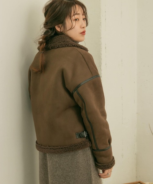 シーズンオフ価格☆一短時間一度着用のみ【アーバンリサーチ】リアルムートンコート URBAN RESEARCH - 最終値下げ!美品☆アーバンリサーチ ムートン