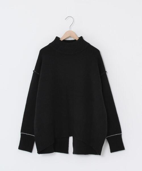 coen（コーエン）の「【WEB限定】バックスリットカラーステッチニット#（ニット/セーター・レディース・ライトグレー/ライトブルー/ブラック・FREE）」の22枚目の写真