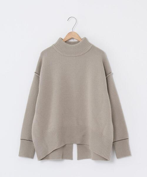 coen（コーエン）の「【WEB限定】バックスリットカラーステッチニット#（ニット/セーター・レディース・ライトグレー/ライトブルー/ブラック・FREE）」の20枚目の写真