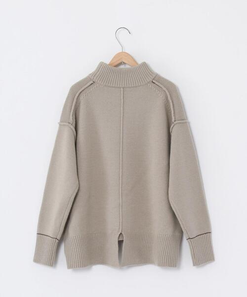 coen（コーエン）の「【WEB限定】バックスリットカラーステッチニット#（ニット/セーター・レディース・ライトグレー/ライトブルー/ブラック・FREE）」の16枚目の写真