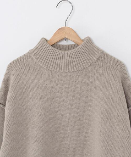 coen（コーエン）の「【WEB限定】バックスリットカラーステッチニット#（ニット/セーター・レディース・ライトグレー/ライトブルー/ブラック・FREE）」の15枚目の写真