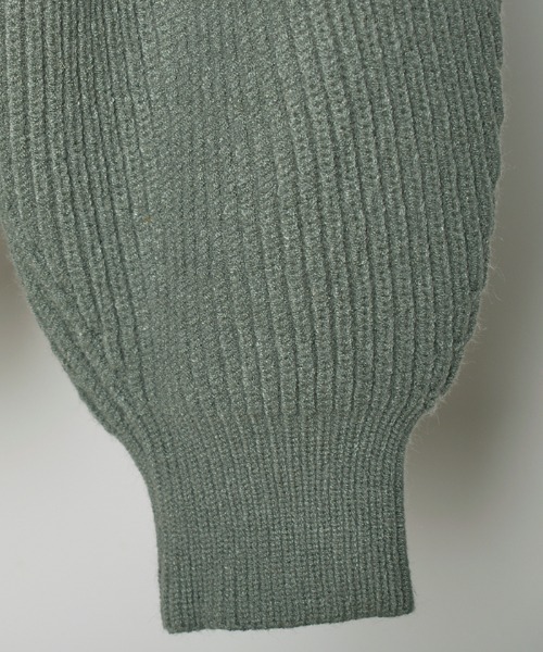 Futier land（フューティアランド）の「ウエストクロスニットプルオーバー（ニット/セーター・レディース・アイボリー/ブラック/ブルーグレー/カーキ/グレー/グリーン/モカ・FREE）」の11枚目の写真