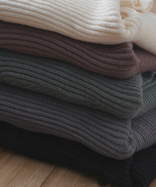 Futier land（フューティアランド）の「ウエストクロスニットプルオーバー（ニット/セーター・レディース・アイボリー/ブラック/ブルーグレー/カーキ/グレー/グリーン/モカ・FREE）」の12枚目の写真