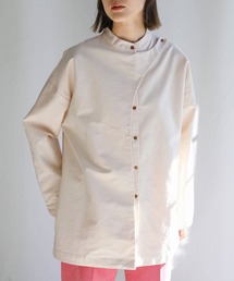 select MOCA | 2021 SS フロントデザインスタンドカラーシャツ(シャツ/ブラウス)
