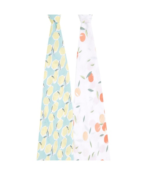 aden + anais essentials（エイデンアンドアネイエッセンシャルズ）の「モスリンスワドル2枚入り ファームトゥテーブル