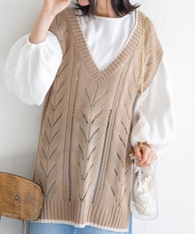 Mysa&Liina | ライン入りニットベスト(ベスト)