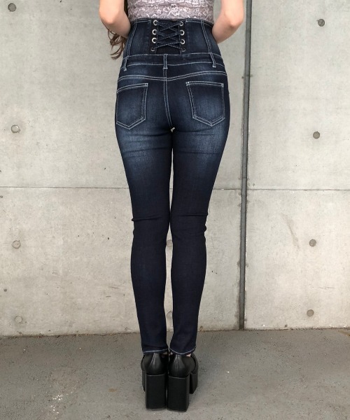 ENVYM（アンビー）の「ハイウエストスキニーＰＴ（デニムパンツ・レディース・インディゴブルー/ブルー・M/S）」の9枚目の写真