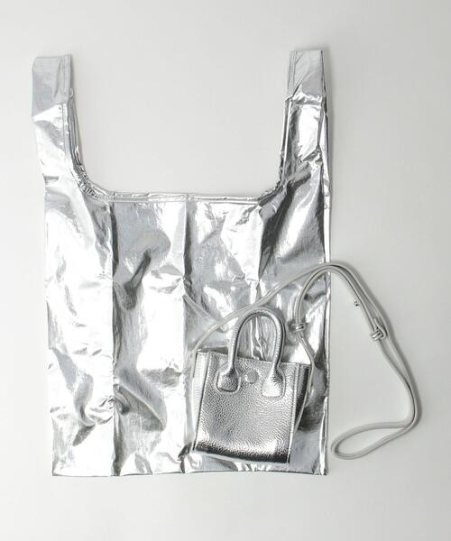 green label relaxing（グリーンレーベルリラクシング）の「FFC ミニ ポシェット IN エコ バッグ（エコバッグ/サブバッグ・レディース・シルバー/ケリー/オフホワイト・FREE）」の16枚目の写真