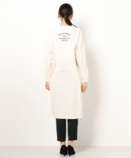 RAG MACHINE（ラグマシーン）の「【RAG MACHINE】ロゴプリントワンピース（ワンピース・レディース・オフホワイト/ベージュ/ダークグレー・M/L）」の7枚目の写真