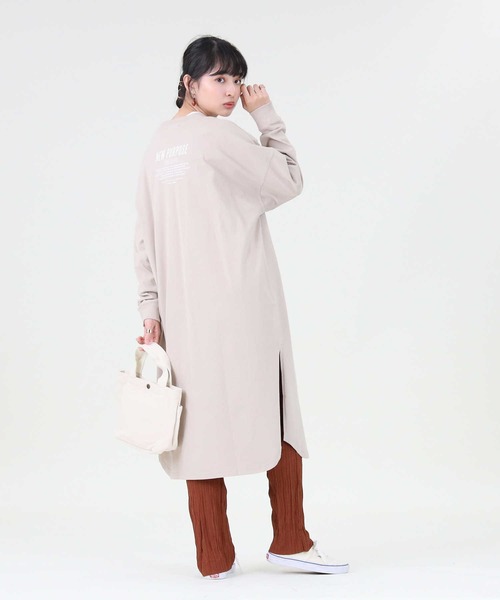 RAG MACHINE（ラグマシーン）の「【RAG MACHINE】ロゴプリントワンピース（ワンピース・レディース・オフホワイト/ベージュ/ダークグレー・M/L）」の11枚目の写真