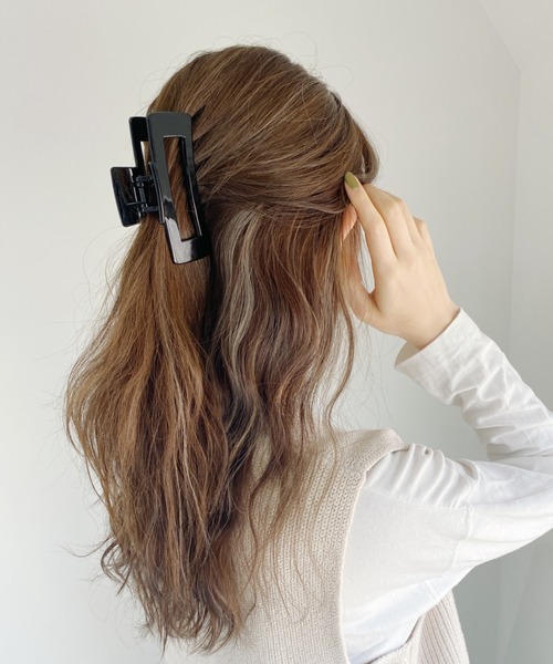 セール】スクエアヘアクリップ（バレッタ/ヘアクリップ）｜iso（イソ