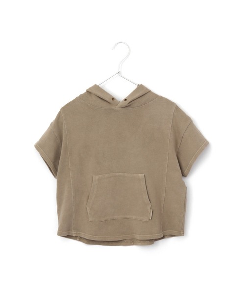 MAKE YOUR DAY（メイクユアデイ）の「硫化染フーディー■80～140cm（Tシャツ/カットソー・キッズ・グレー/ブルー/ピンク・90/100/110/120/80/140/130）」の2枚目の写真